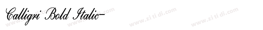Calligri Bold Italic字体转换 Calligri Bold Italic字体转换
